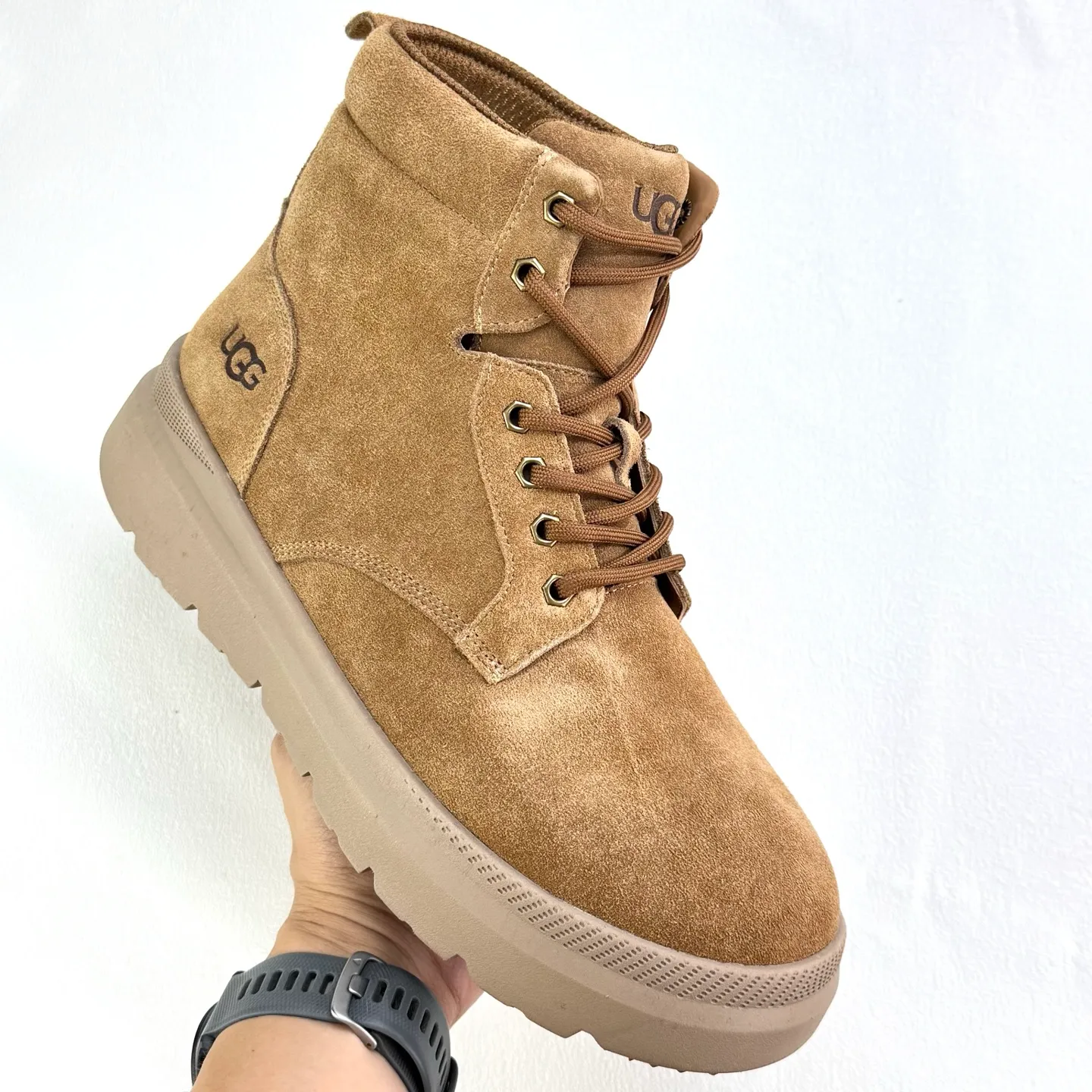 💰720 3750 Lace-up casual mid-calf boots Color: maroon Size: 40-45